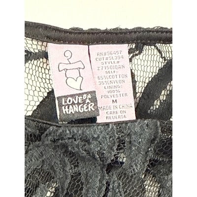 Women’s Love on a Hanger Sheer Lace Black Maxi Dress Sz M
