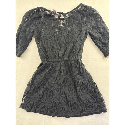 Women’s Love on a Hanger Sheer Lace Black Maxi Dress Sz M