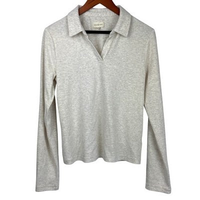 Women’s Thread & Supply Crème Polo Sweater Sz S