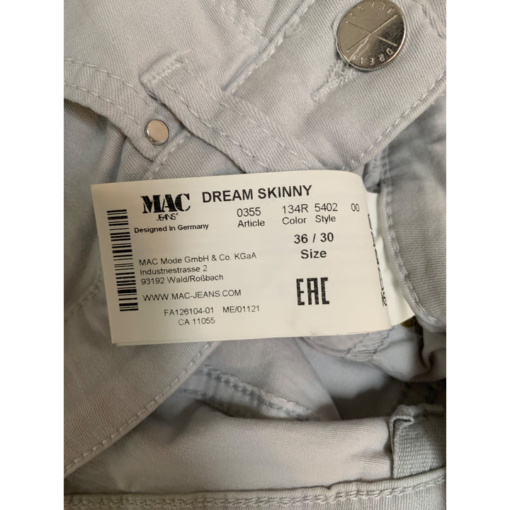 Dream Jeans By Mac Womens Light Gray Denim Pants Size 36/30