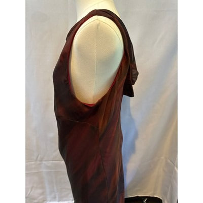 Connected Apparel Sleek Redish Sleek Dress Sz L