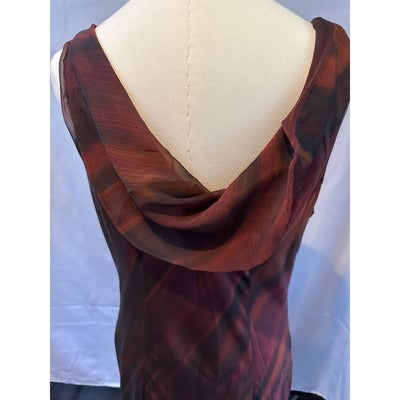 Connected Apparel Sleek Redish Sleek Dress Sz L