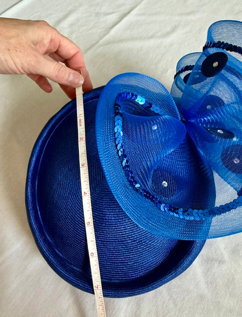 Anita Pineault Royal Blue Fascinator Hat