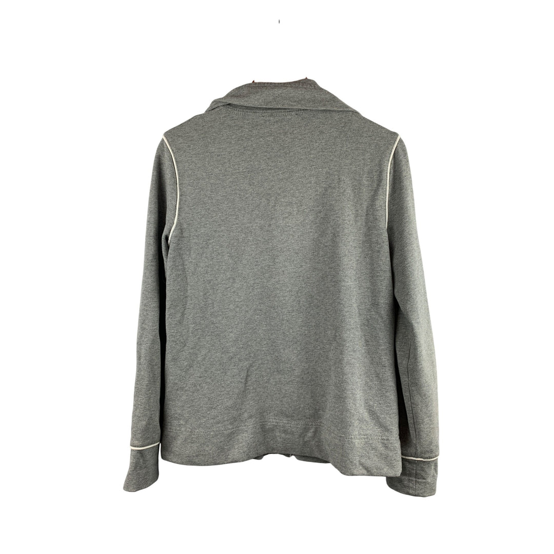 Jones New York Signature Hoodie Jacket M Gray Cotton/Spandex Womens