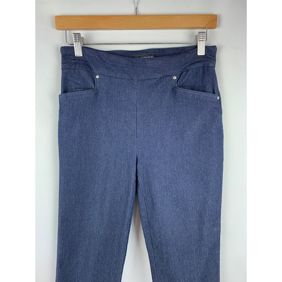 Hilary Radley Womens Denim-Look Pants S