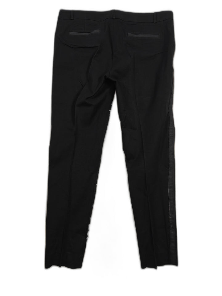 Womens Banana Republic Sloan Skinny Pants Black Size 14L