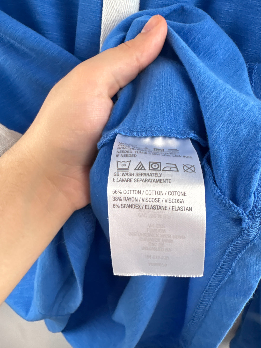 Women’s Belle Kim Gravel XL Blue V-Neck Hoodie