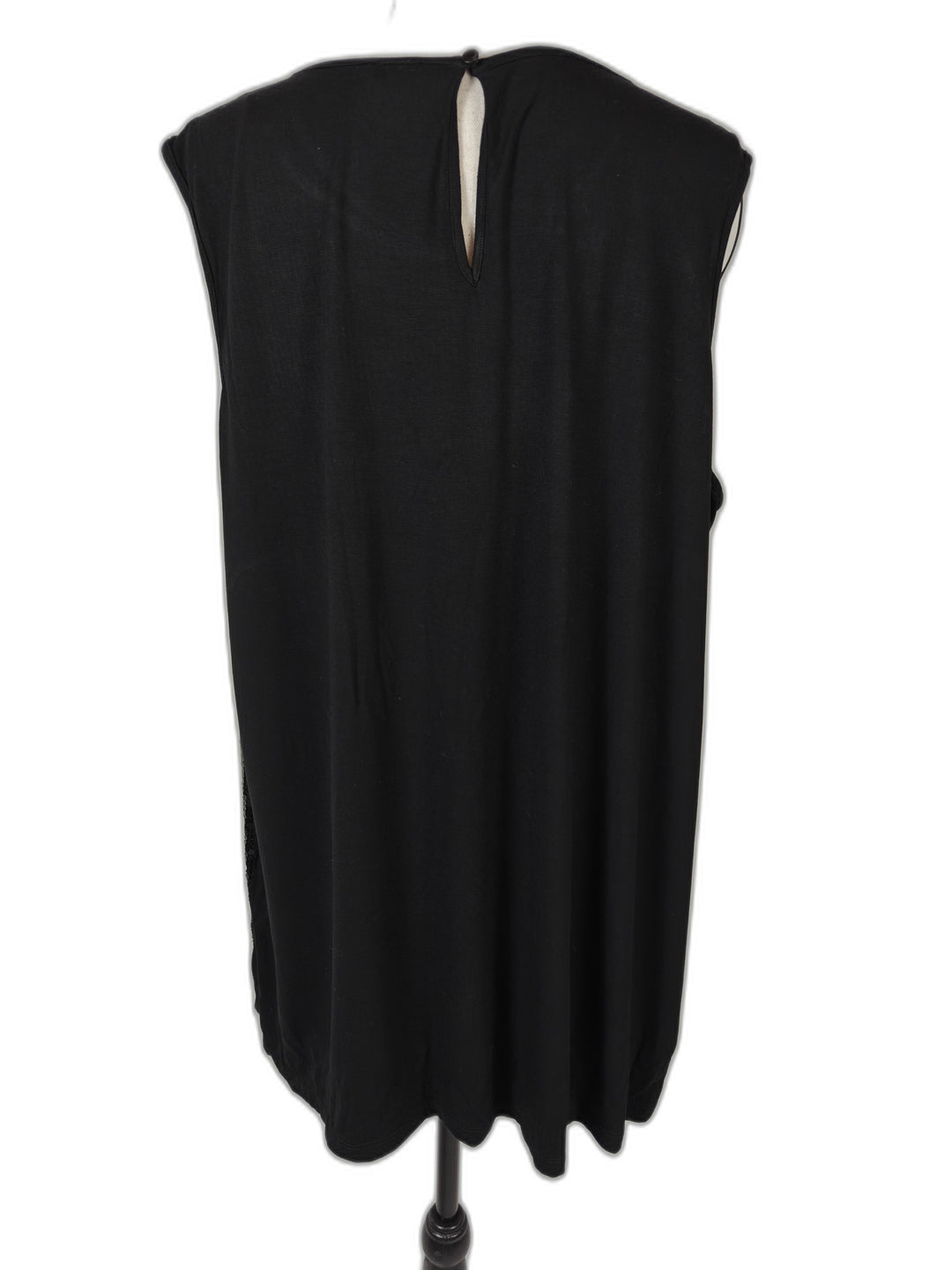 Womens Vince Camuto Sequin Tunic Black Size 2X Sleeveless Top NWT