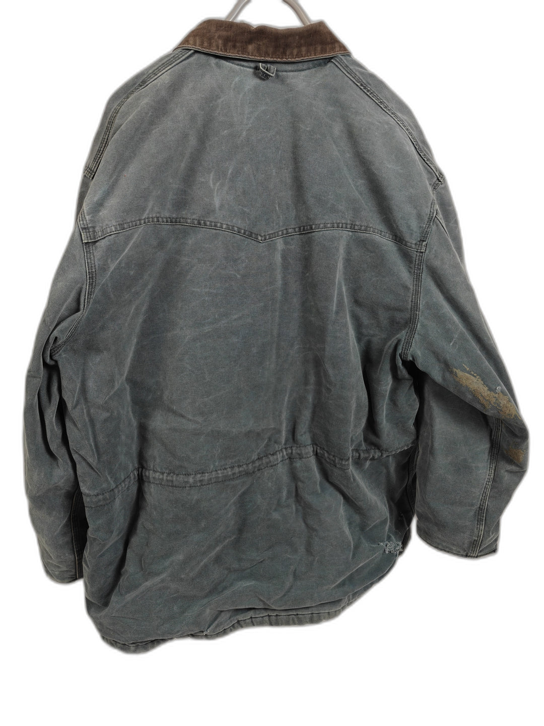 Vintage Carhartt Heavyweight Duck Canvas Work Jacket Faded Blue Gray