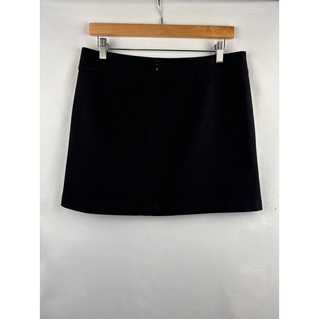 Women’s Kenar Size 6 Black Wool Mini Skirt