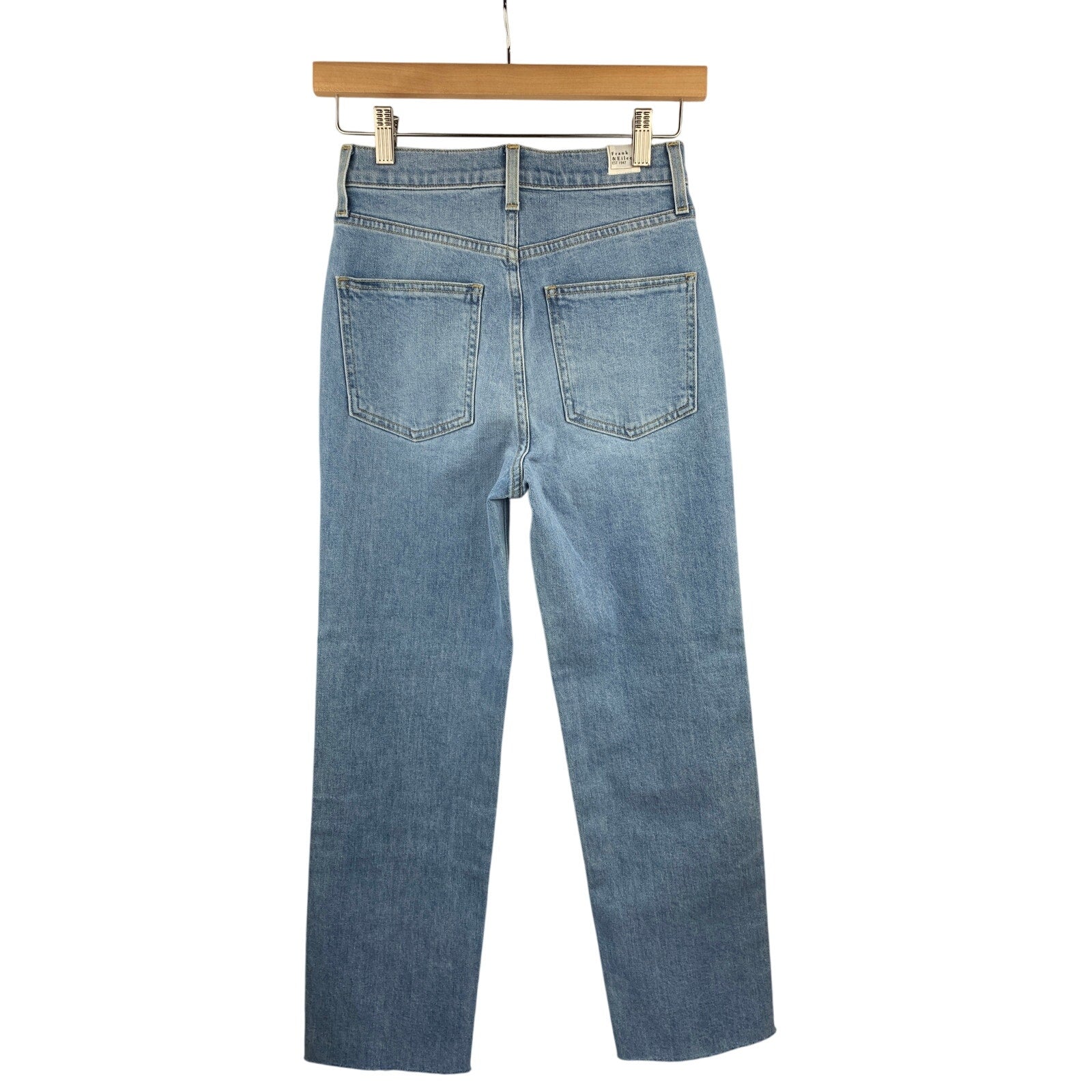 Women's Frank & Eileen High Rise Button Up Pants, Cotton Blend - Size 25