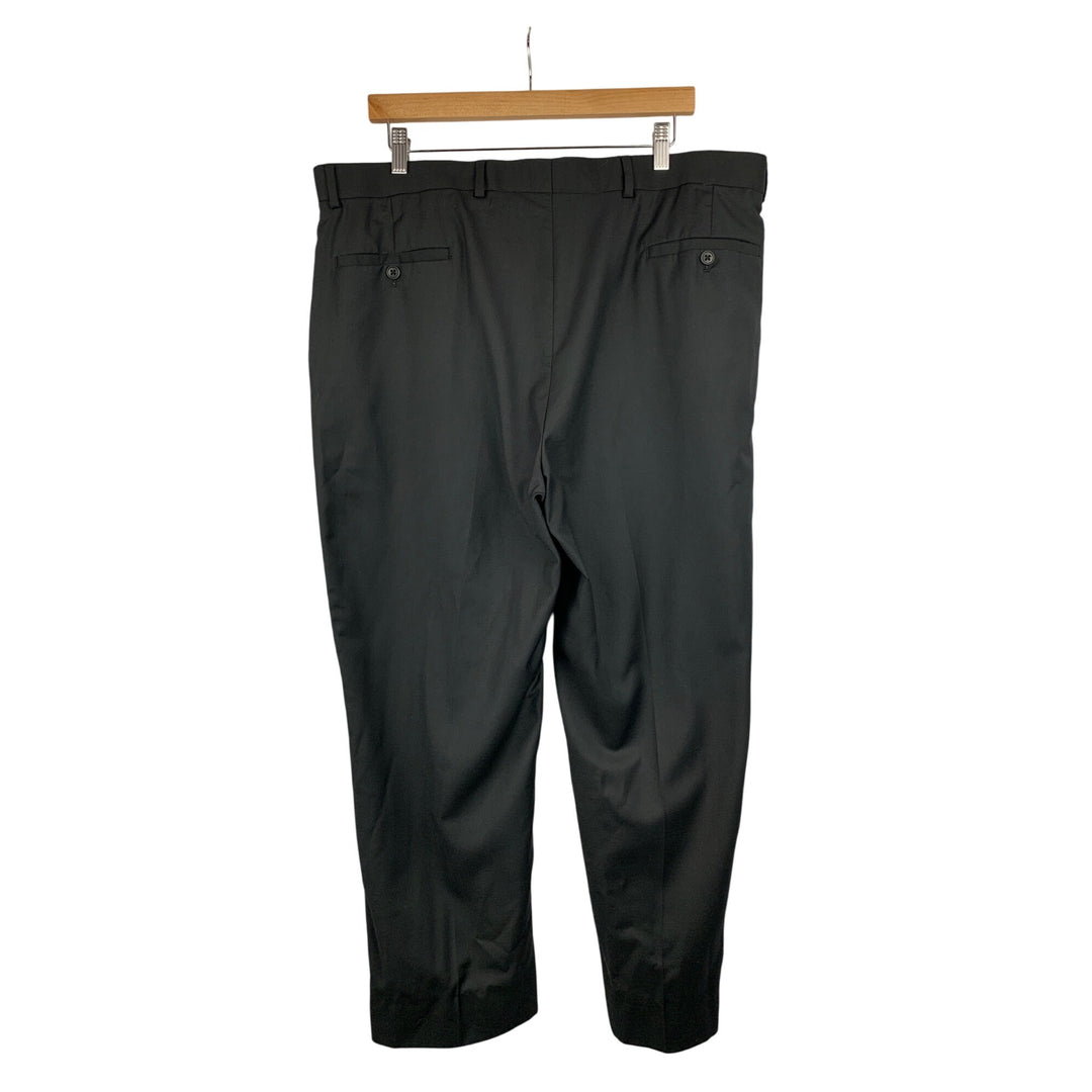 Joseph & Feiss Mens Black Dress Pants 38x30 Polyester Rayon Blend