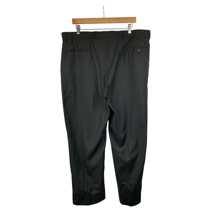 Joseph & Feiss Mens Black Dress Pants 38x30 Polyester Rayon Blend