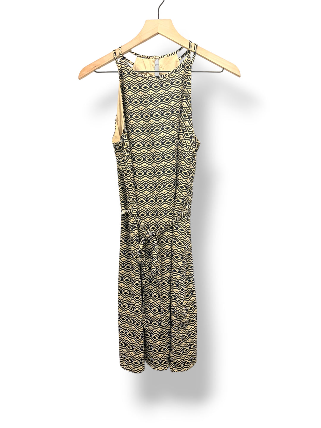 Banana Republic Geometric Print Tie Waist Dress Size S NWT Work Career Midi