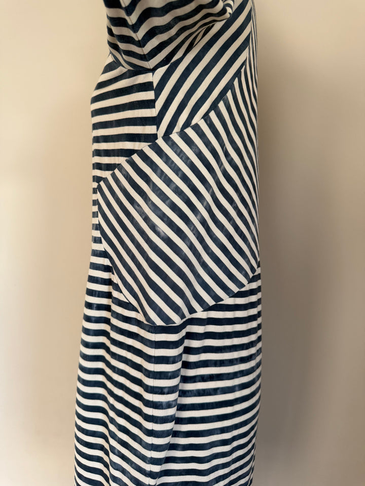 Diesel Black Gold Striped Jersey Dress
