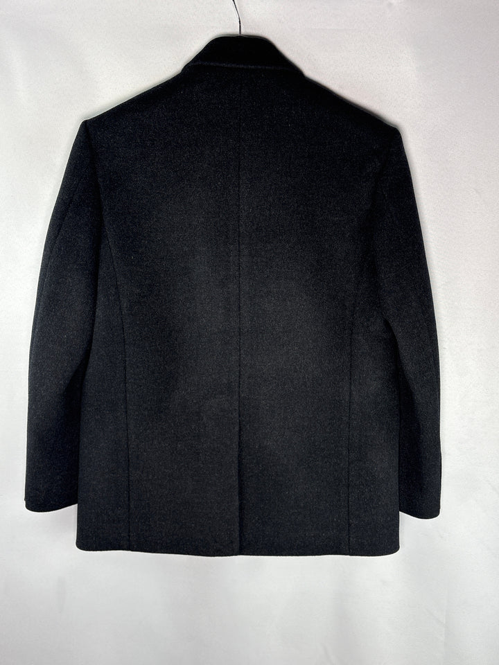 Unisex Dunst Small Black Layered Wool Blazer