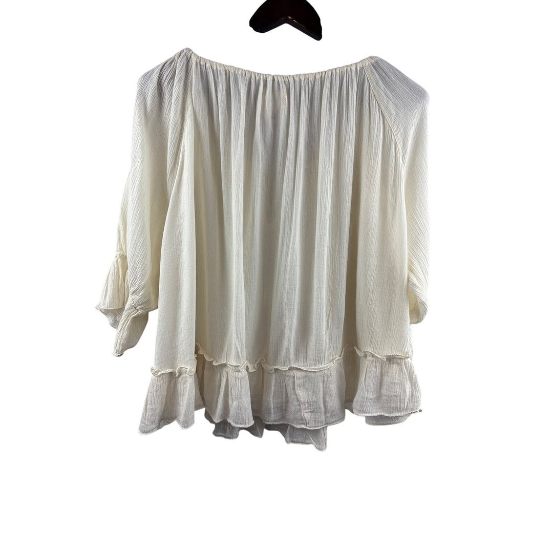 Women’s Denim & Supply Ralph Lauren XL Cream Flowy Blouse