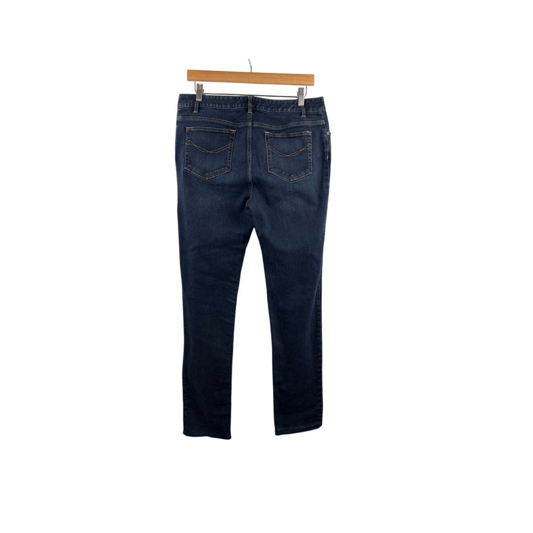 Women’s J.Jill Size 12 Dark Wash Blue Boyfriend Jeans