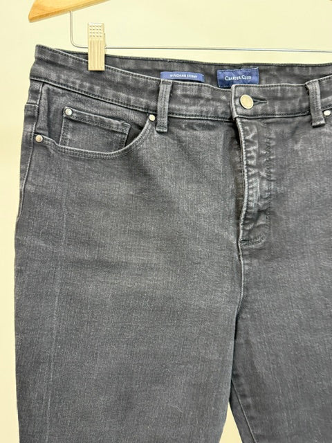 Charter Club Windham Skinny Jeans Black Sz16