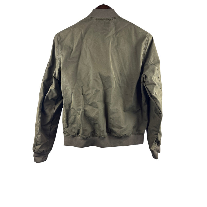 Men’s Everlane Small Army Green Military Style Bomber Jacket