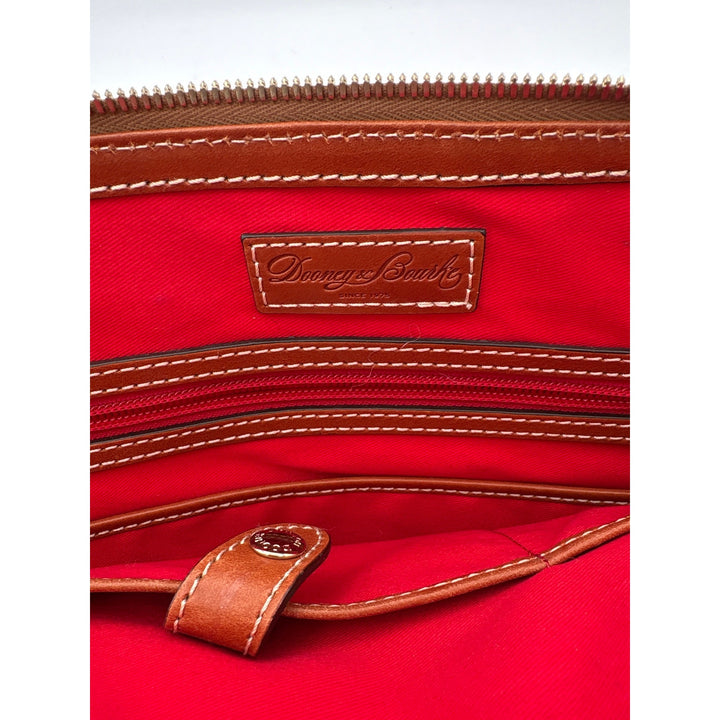 Women’s Dooney & Bourke tiffany Blue Leather Handbag w/ Brown Straps