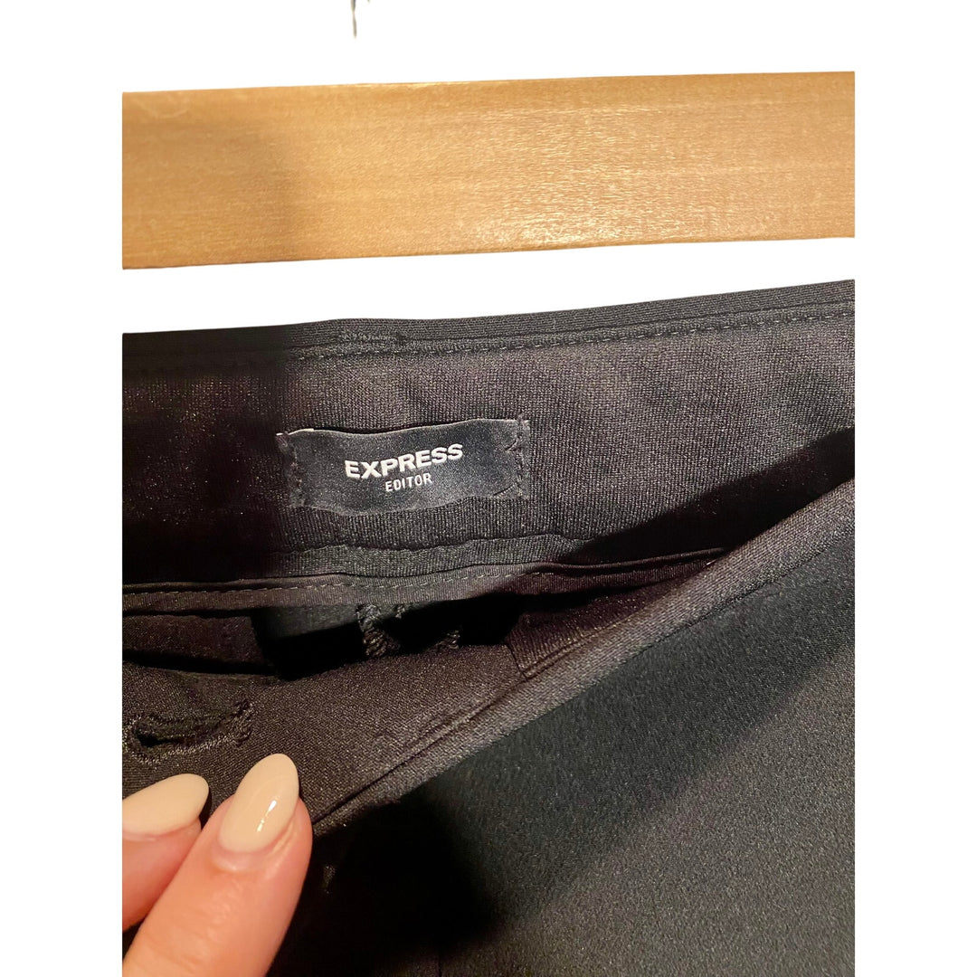 Express Editor Women's Black Slacks Size 10S