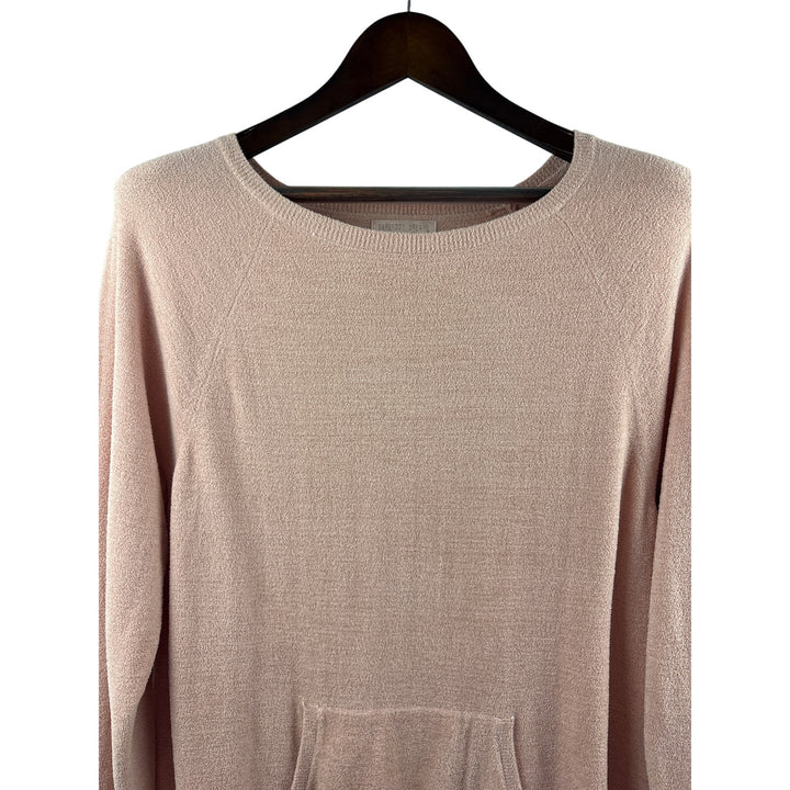 Women’s Barefoot Dreams Large Baby Pink Pull Over Plush Sweater