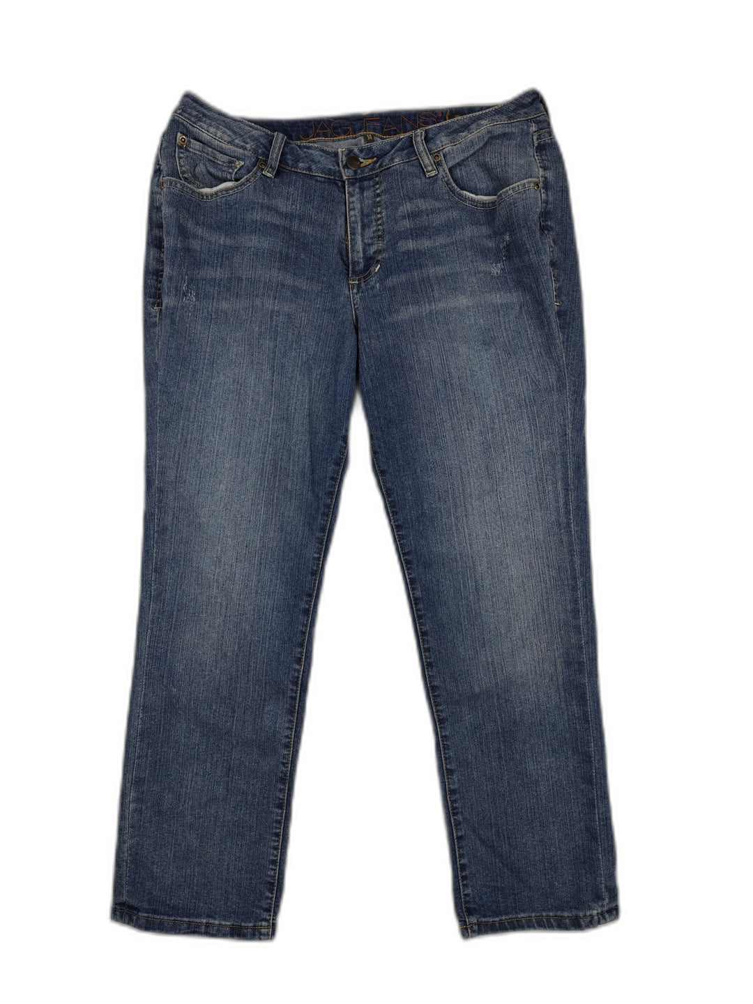 Womens JAG Skinny Boyfriend Jeans Medium Wash Blue Size 14
