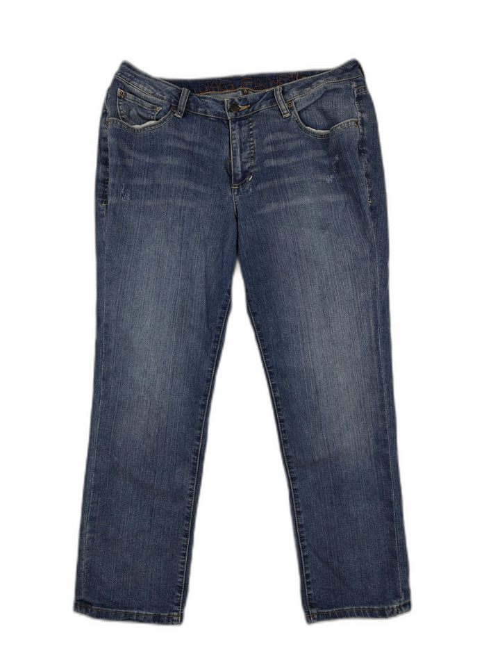 Womens JAG Skinny Boyfriend Jeans Medium Wash Blue Size 14