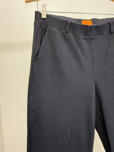 Mary Crafts Pull On Straight Leg Pants Black Sz12