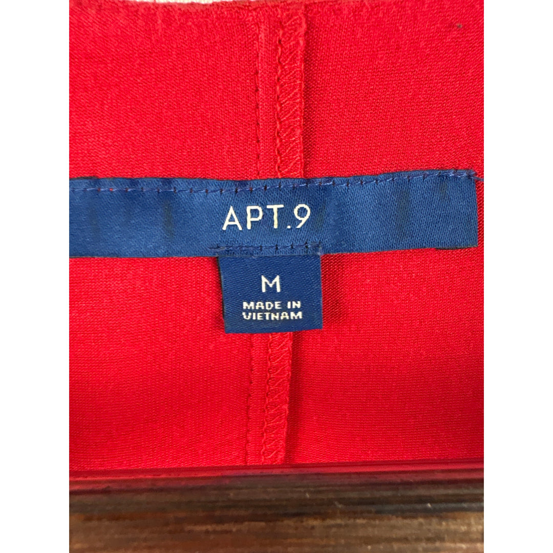 Women’s APT. 9 Medium Red Sleeveless Blouse