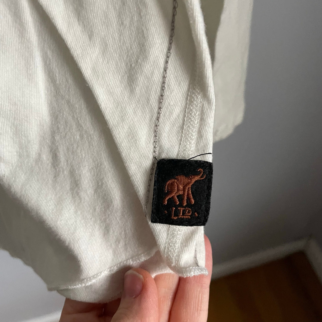 Cream off White Foo Fighters Long Sleeve Super Soft T-shirt size Small