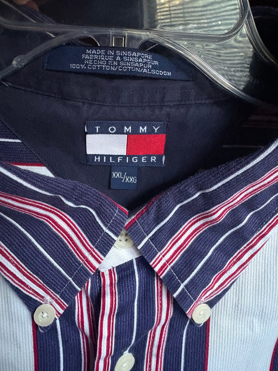 Tommy Hilfiger Vintage 90s Men Cotton Striped Button Down Shirt