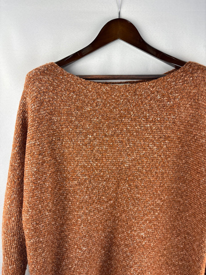 Women’s Treasure &amp; Bond XL Brown Off the Shoulder Sweater