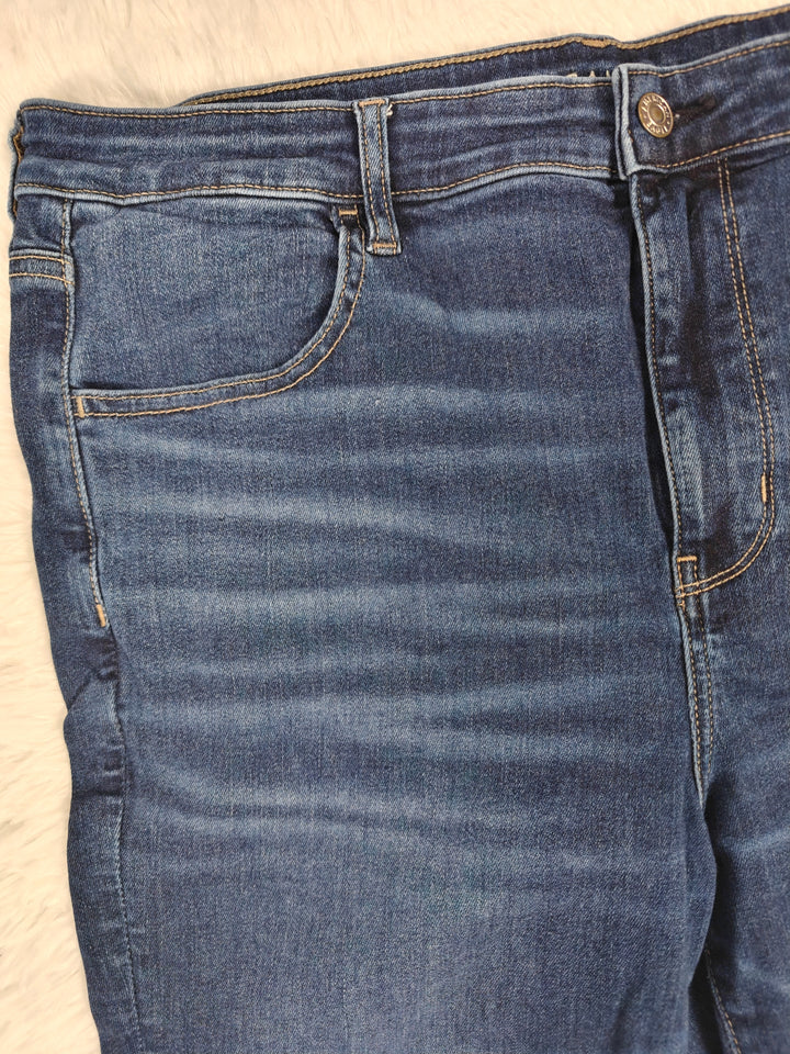 Womens American Eagle Skinny Jeans Dark Blue Size 18 Regular