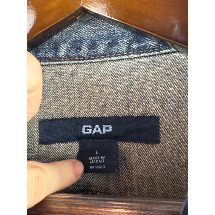 Women’s Vintage GAP Large Light Wash Blue Jean Jacket