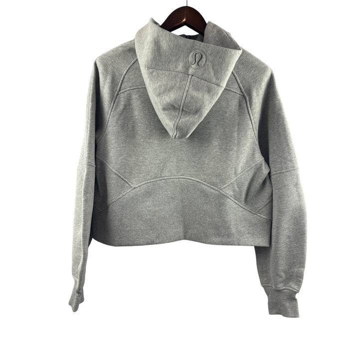 Women’s LuluLemon M/L Light Gray Oversized Half-Zip Hoodie