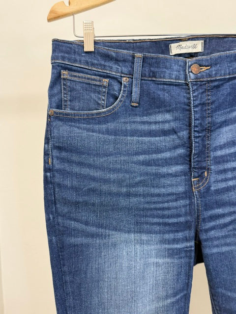 Madewell 10" High Rise Skinny Jeans Medium Wash Sz33