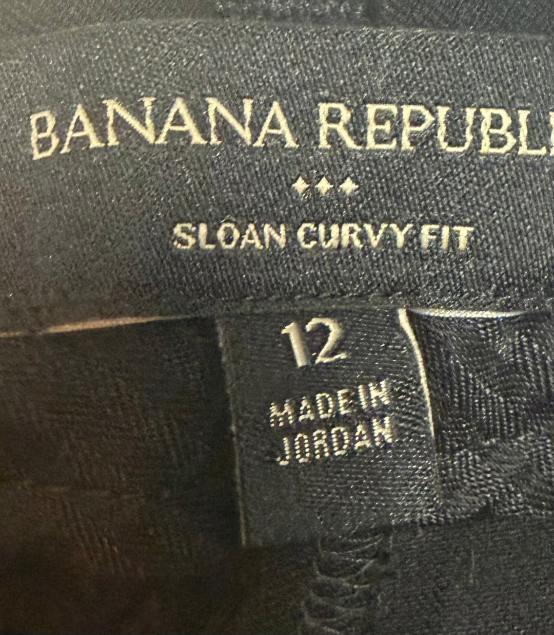 Banana Republic Sloan Curvy Fit Black Ankle Pants Size 12 NWT Work Business Casual