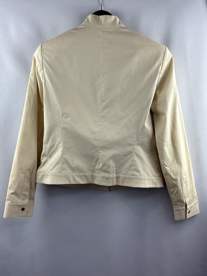 Women’s Nine West Size 10 Cream Snap Button Blazer