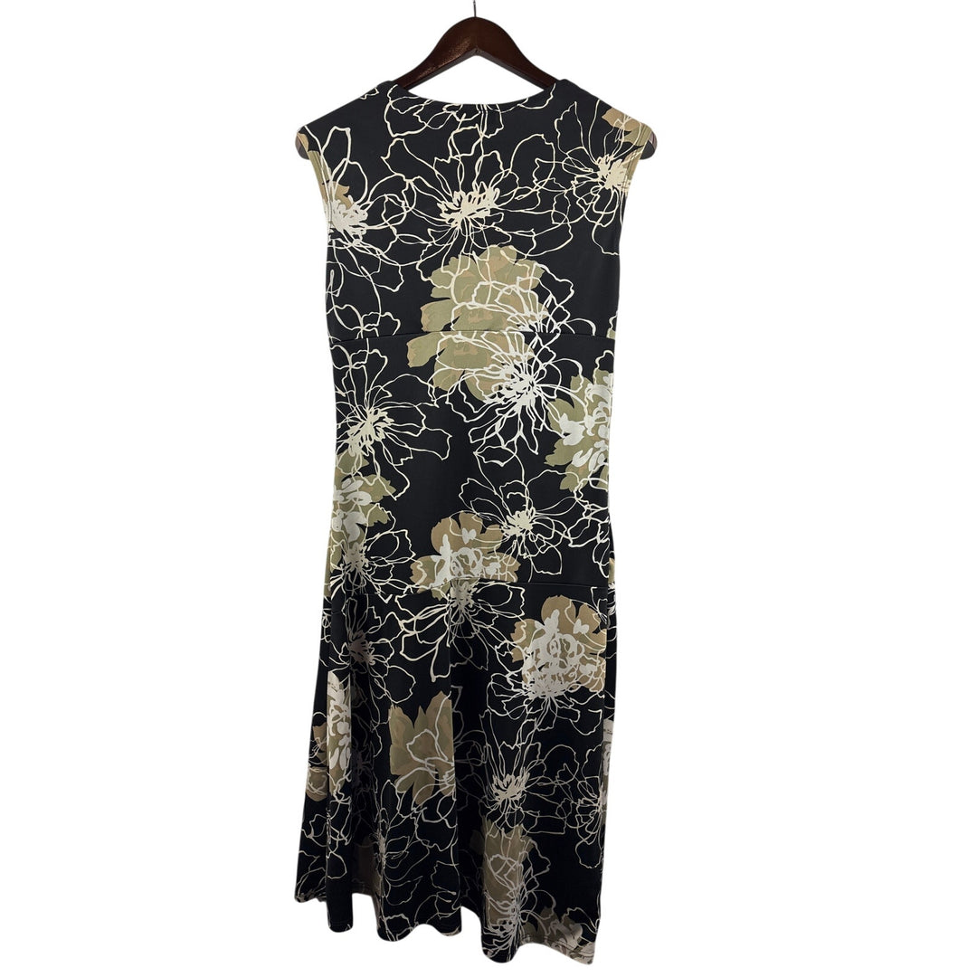 Women’s Byer Too! Large Black Floral Patterned Maxi Dress