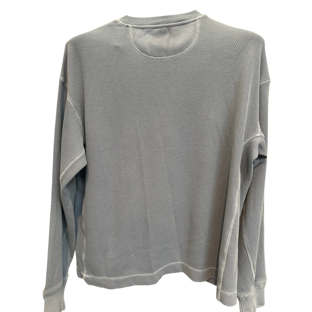 Men’s American Eagle Boxy Fit Waffle Pattern Light Blue Jersey Size M