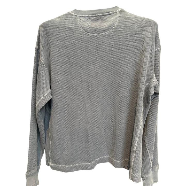 Men’s American Eagle Boxy Fit Waffle Pattern Light Blue Jersey Size M