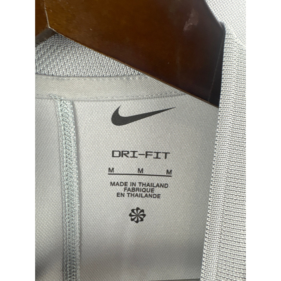 Men’s Nike Medium Gray 3/4 Button Dri-Fit Shirt