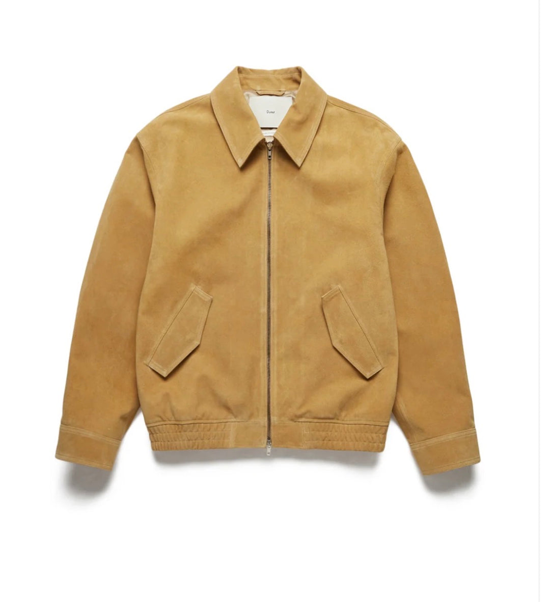 Unisex Dunst Small Latte Brown Suede Blouson Jacket