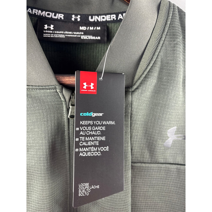 Men’s Under Armour Medium Dark Green 3/4 Zip Pullover
