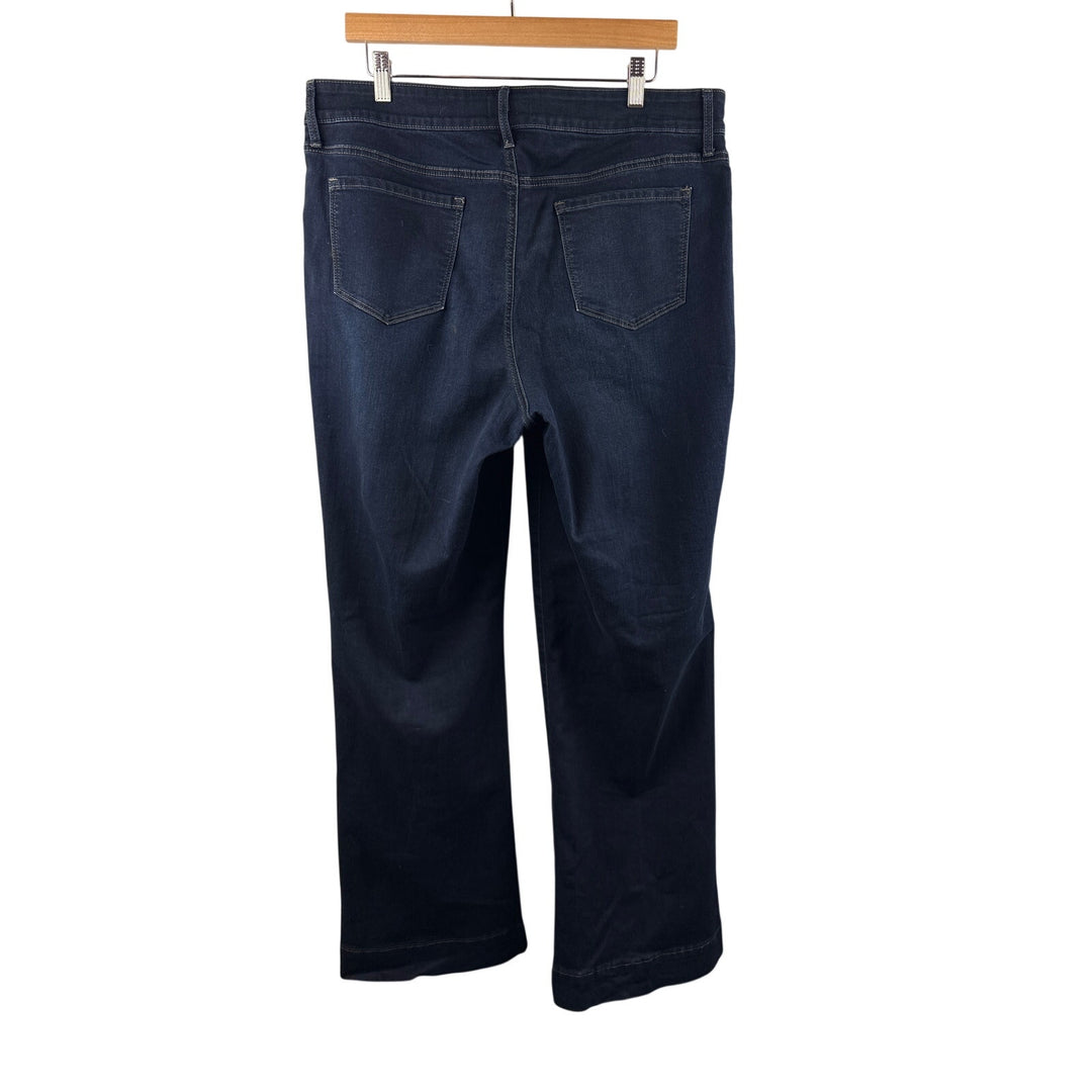 Copied - Women’s NYDJ Size 18 Dark Wash Blue Wide Leg Jeans