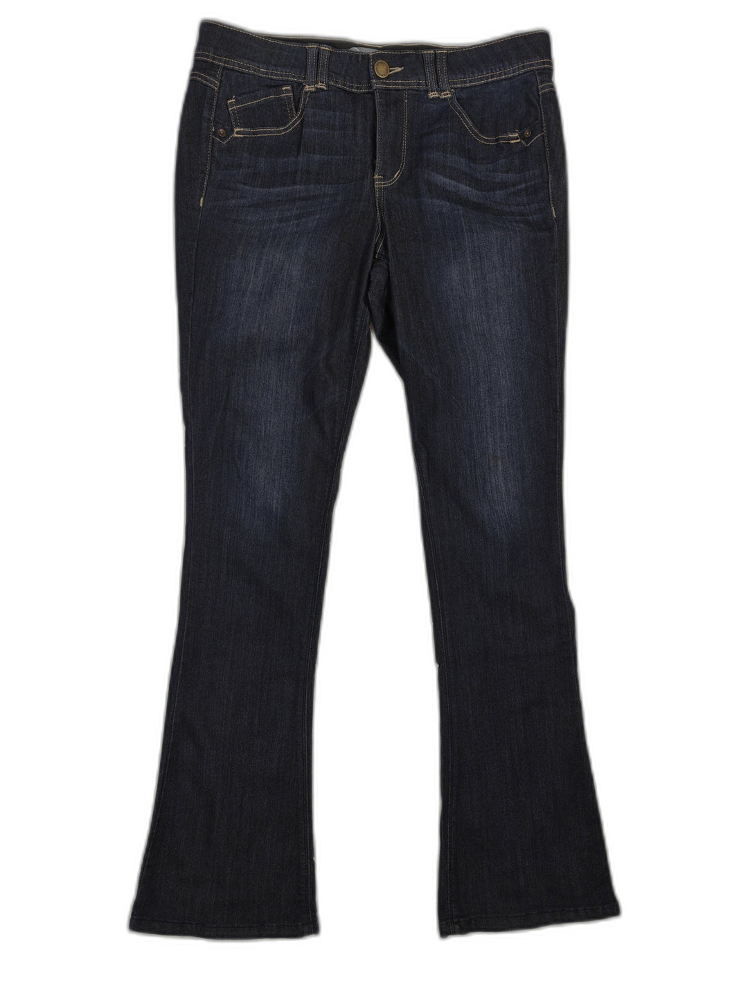 Wit And Wisdom Womens Dark Blue Bootcut Jeans Size 12