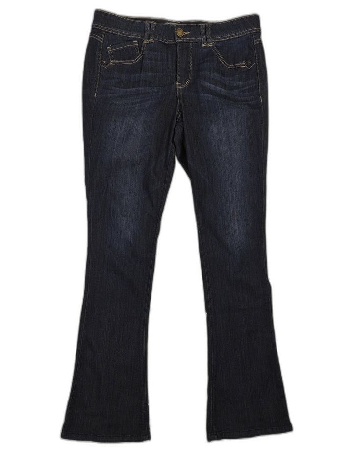 Wit And Wisdom Womens Dark Blue Bootcut Jeans Size 12