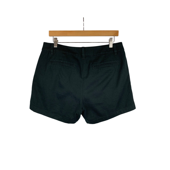 J.Crew Womens Black Cotton Blend Shorts Size 8